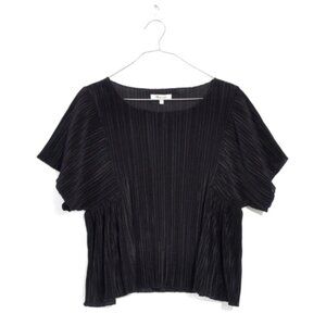 Madewell Texture & Thread Micropleat Top, Size M